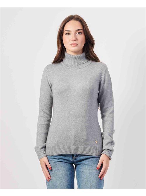 Yes Zee women's turtleneck with allover glitter YES ZEE | M048-BT000809